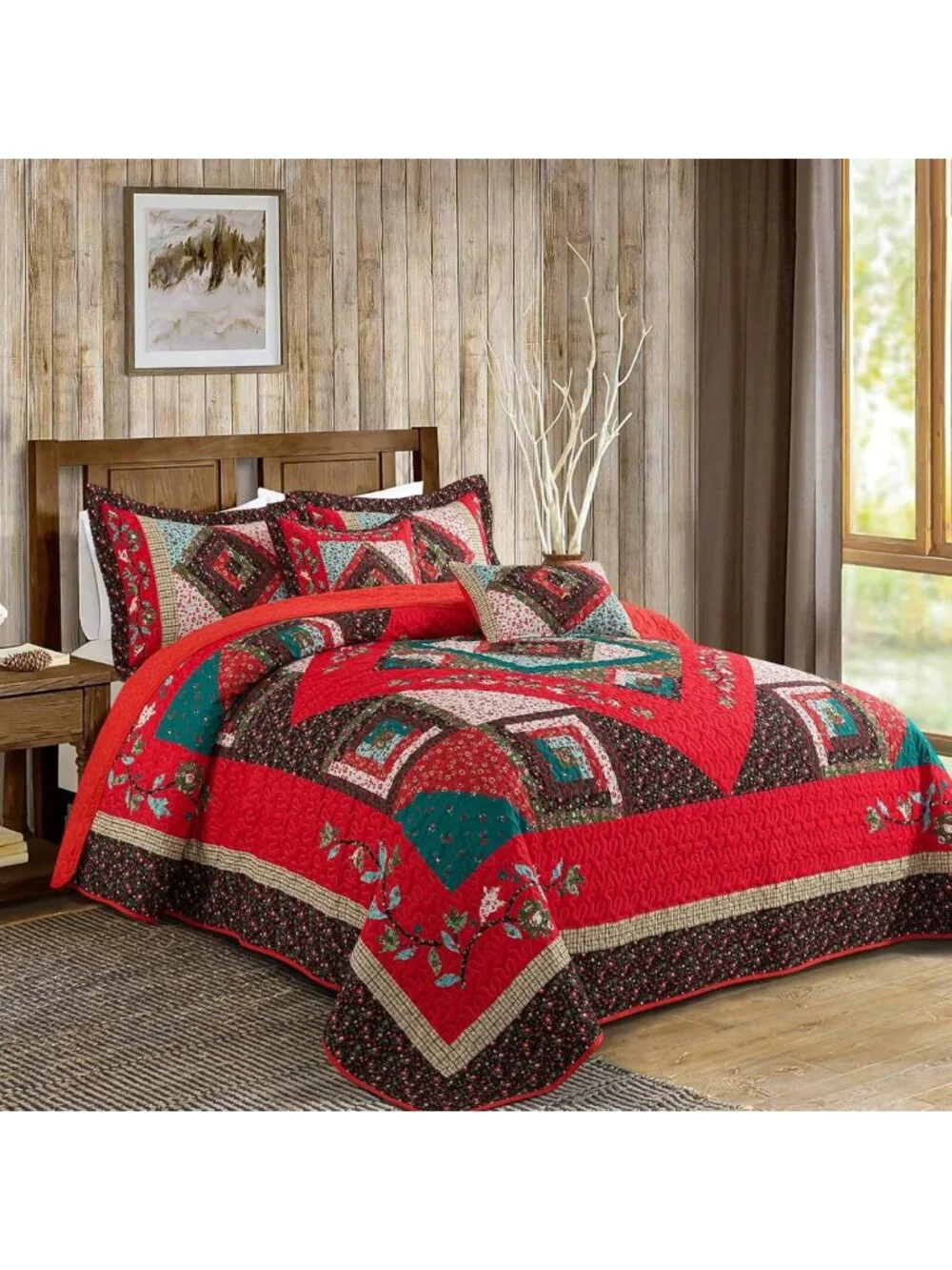 Lightweight Cotton California King Quilt - Cozy Farmhouse Bedspread for All